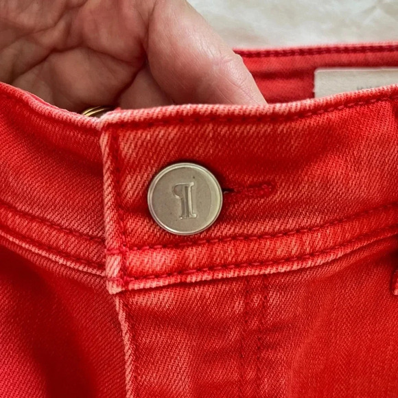 Anthropologie Pilcro and the letterpress boy fit high cuff shorts Earthy Orange - Picture 5 of 12
